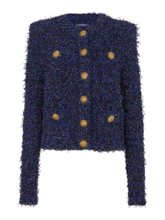 スーツ BALMAIN Women Suit Jackets DF0SK249KH746BO Blue