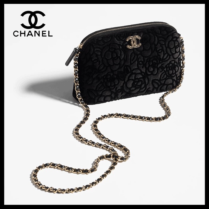 【カメリアが美しい☆】CHANEL チェーンクラッチバッグ