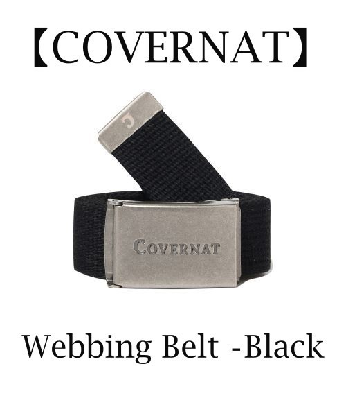 【COVERNAT】 Webbing Belt ‐Black