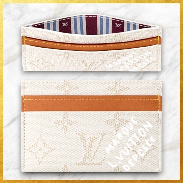人気 お洒落 LouisVuitton カードケース ポルト カルトダブル 白