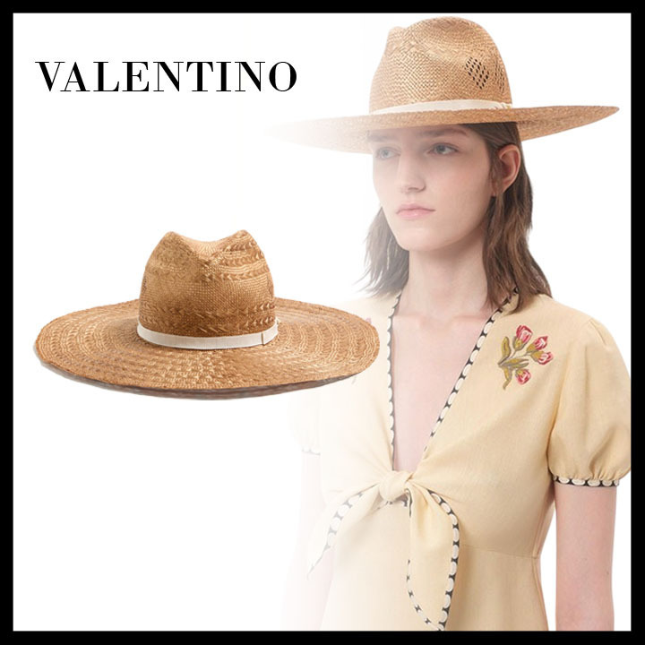 VALENTINO直営店  ガラヴァーニ リゾート ストローハット