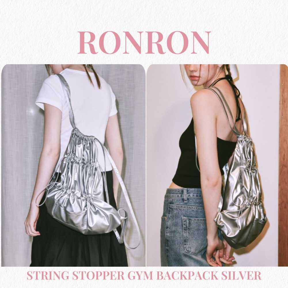 RONRON STRING STOPPER GYM BACKPACK 韓国人気