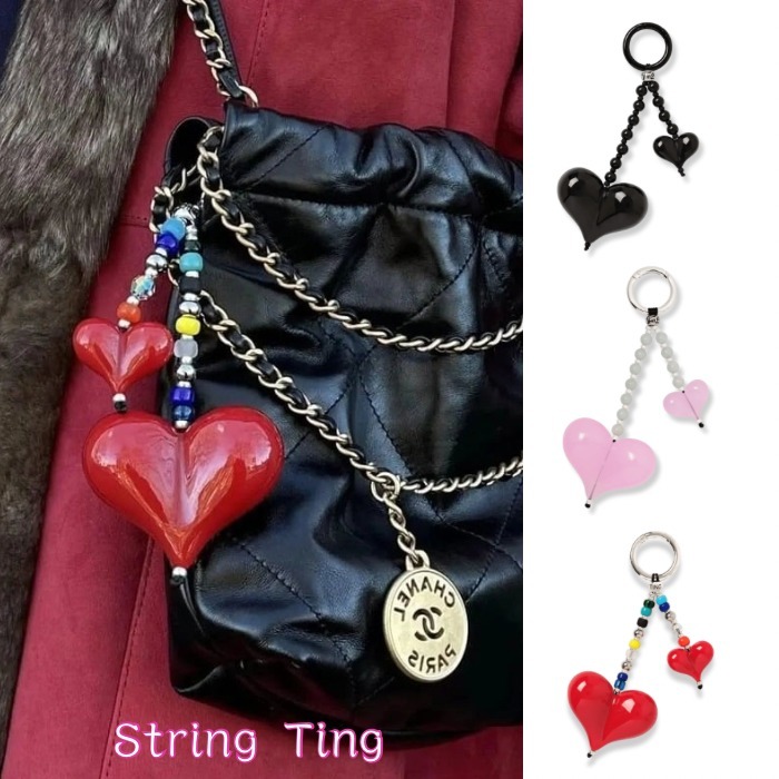 国内発送/関税込【String Ting】ハート バッグチャーム