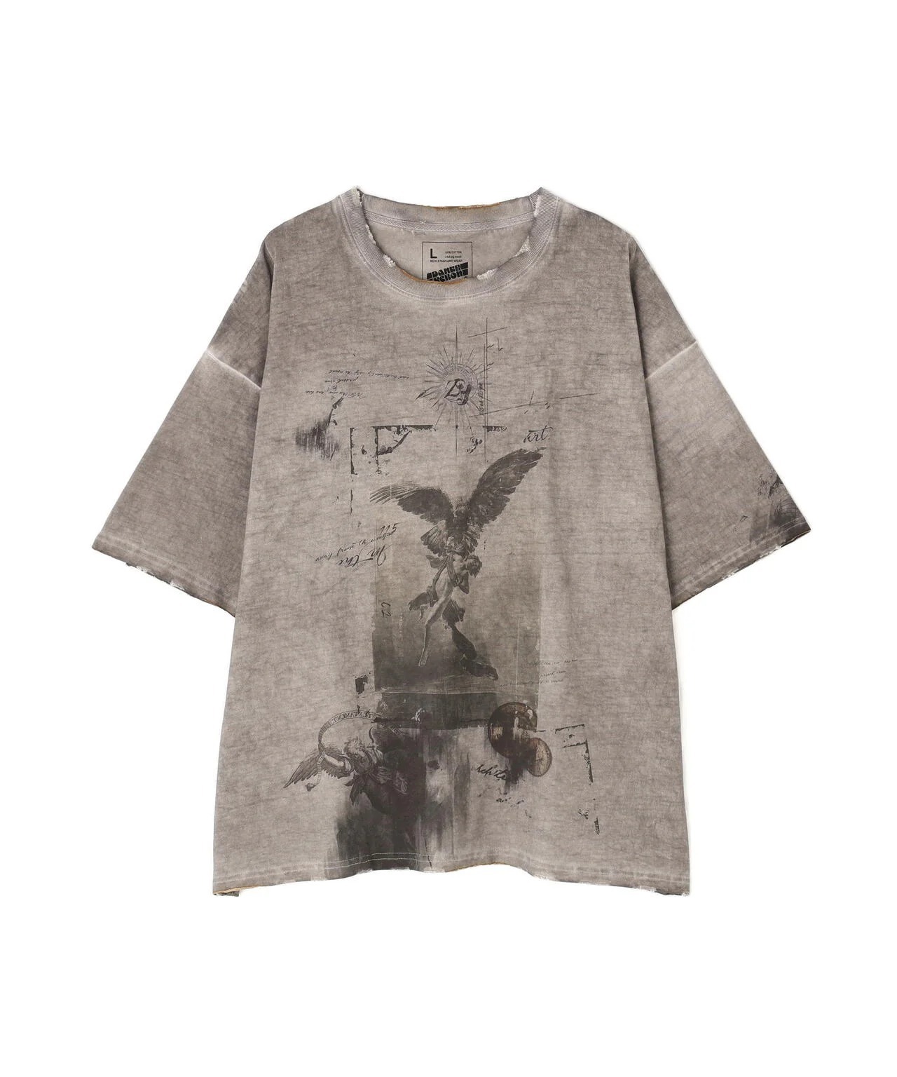【DankeSchon】BURN S/S TEE PRAY ベージュ 要在庫確認 男女兼用