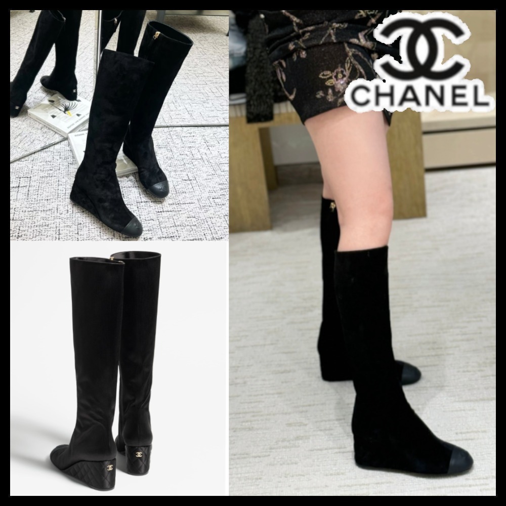 【上品でこなれた雰囲気♪】CHANEL ロングブーツ