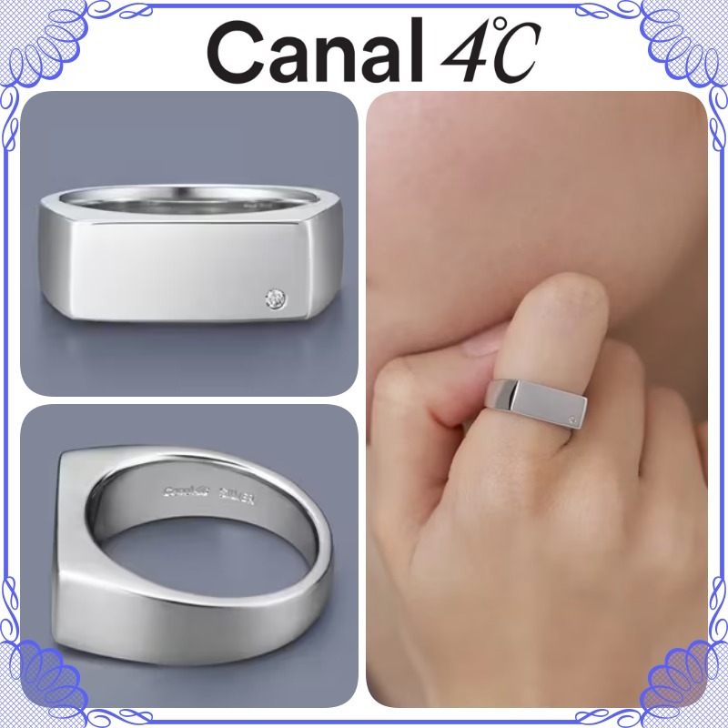 大人気!! Canal ４℃ シルバー ダイヤモンド シンプルリング