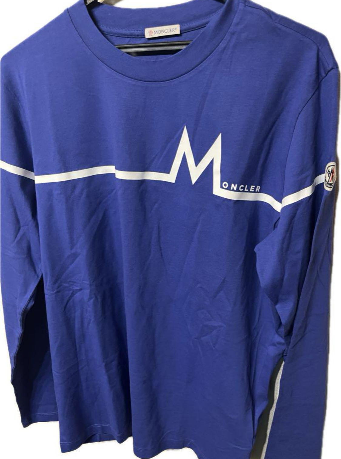 モンクレール MONCLER ロゴワッペン ロンT カットソー Tシャツ