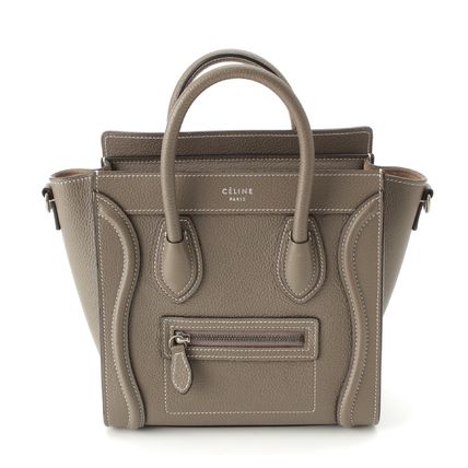 CELINE セリーヌ ハンドバッグ グレー系 - 4501825E0004 グレー（灰色）系 CELINE(セリーヌ) ハンドバッグ(レディース