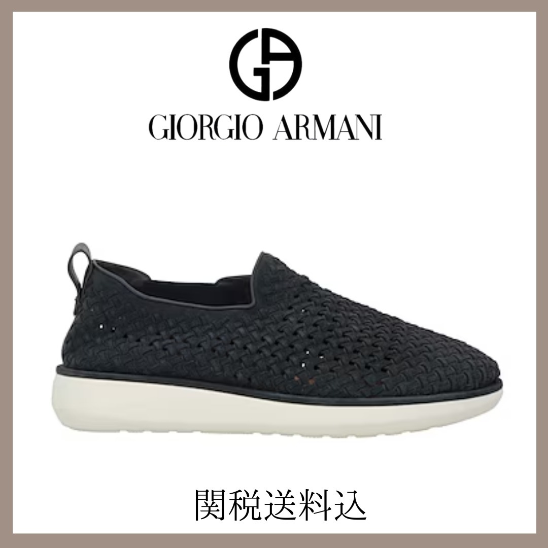 GIORGIO ARMANI ミッドナイトブルー スニーカー 関税送料込