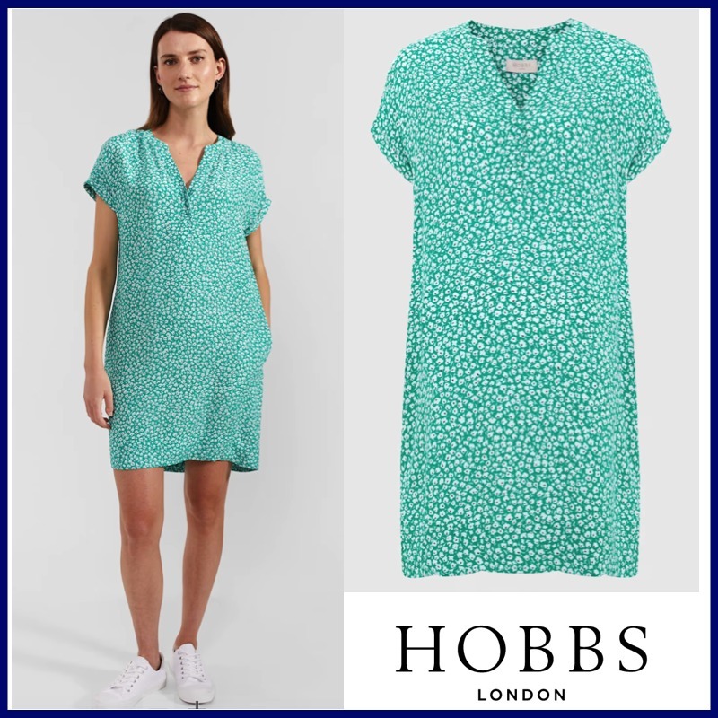 【HOBBS】カジュアルに♪鮮やか◇チュニックワンピース