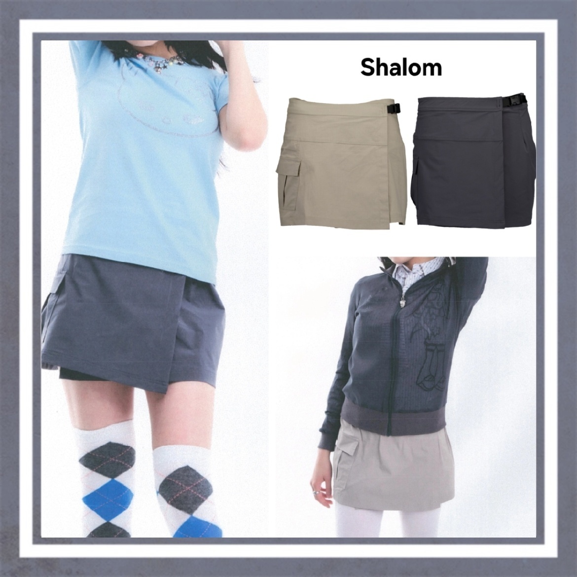 【SHALOM】POCKET MINI SKIRTS