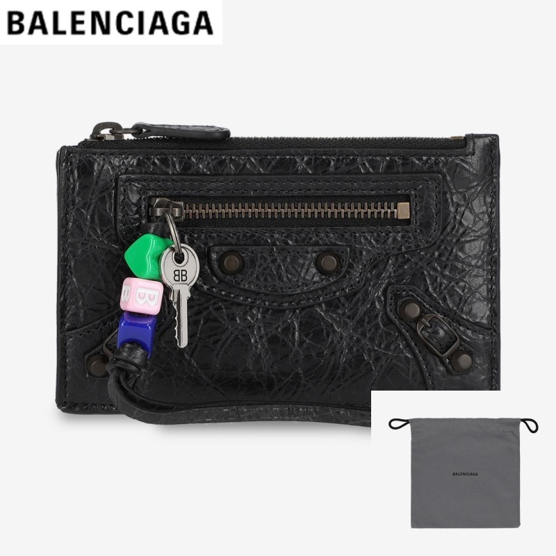 Balenciaga★2025SS 新作★Le City レザー カード ホルダーBlack