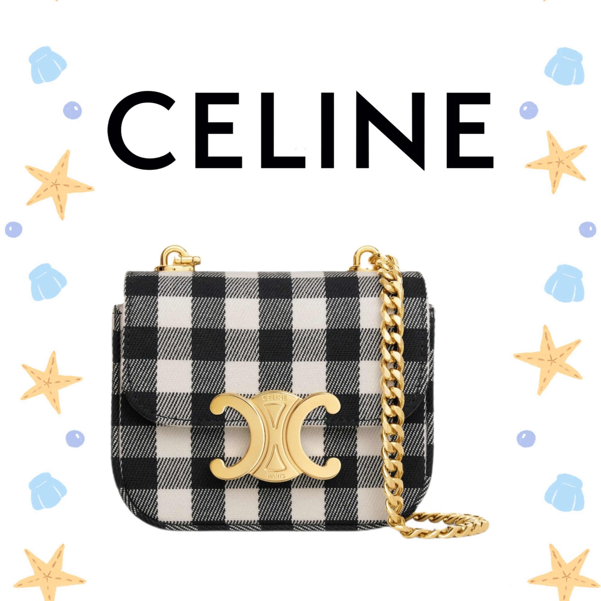 CELINE ミニ チェーン クロード