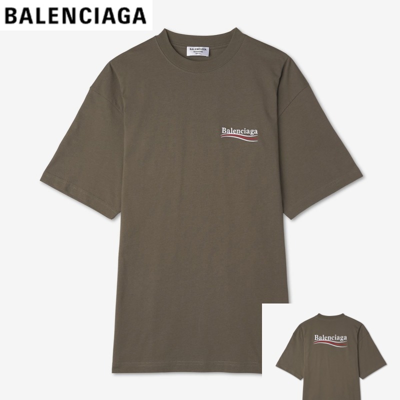 ★Balenciaga★ Campaign Large Fit 半袖 Tシャツ（カーキ）★