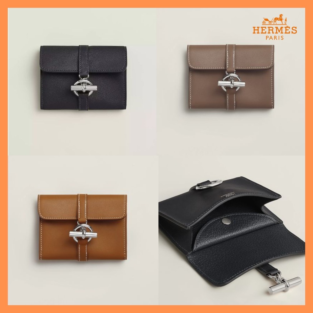 使い勝手抜群♪【HERMES】グレナン コンパクト折りたたみ財布