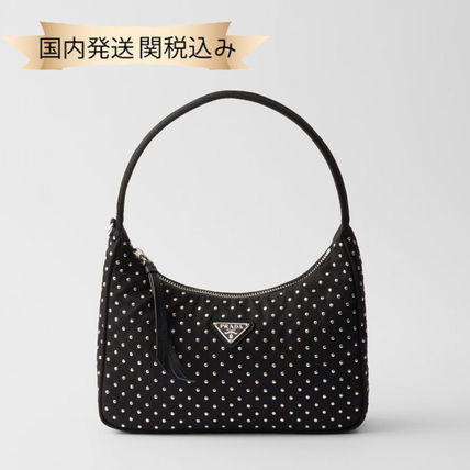 国内発送【PRADA】スタッズ付 Re-Nylon ミニバッグ スタッズ PRADA RE NYLON(プラダ リナイロン) - 海外通販のBUYMA