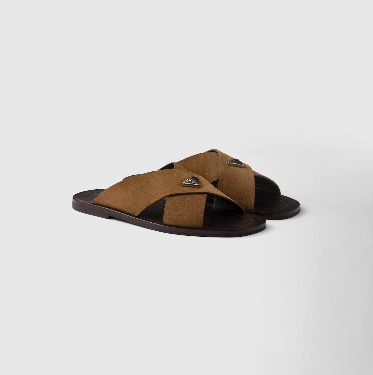Prada Suede crisscross slides ★関税込
