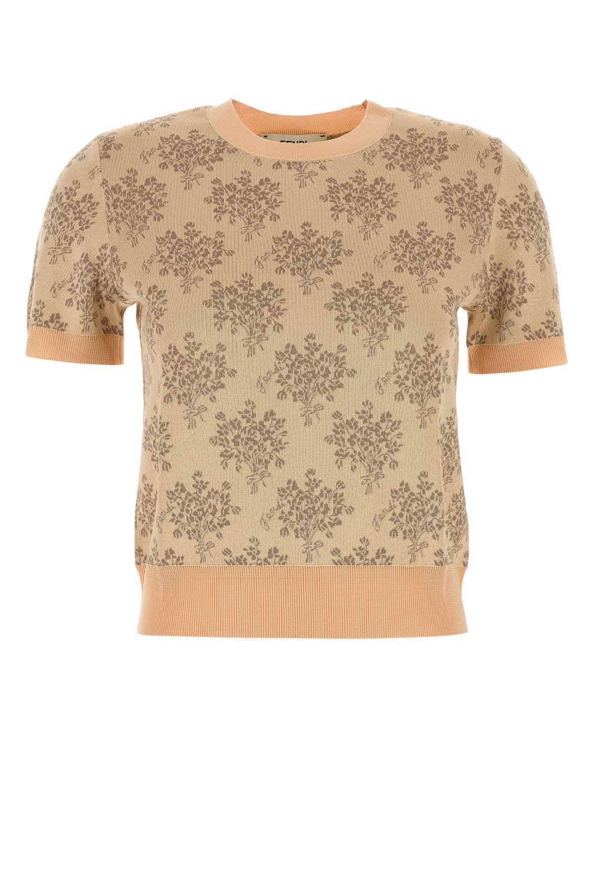 Tシャツ・カットソー FENDI Embroidered Viscose Sweater