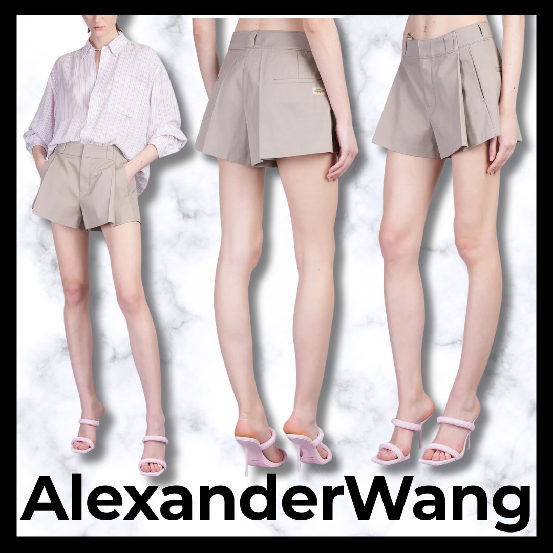 Alexander Wang■ボックスプリーツワークウェア風ショートパンツ