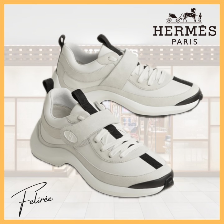《洗練と快適を兼ね備えた上質さ◎》HERMES スニーカー Loop