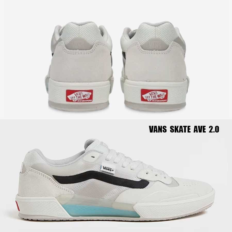 VANS★SKATE AVE 2.0★BLANC/BLACK