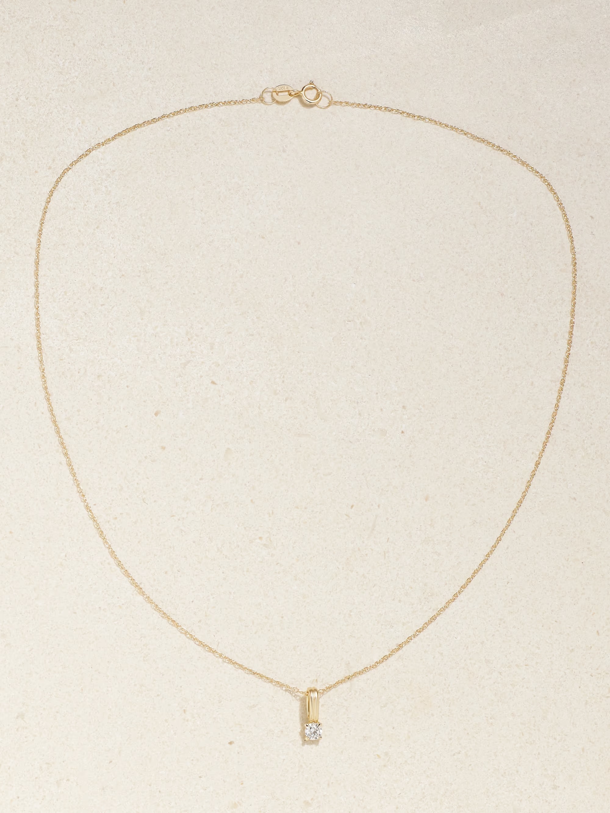 《STONE AND STRAND》14K ゴールド ダイヤモンド ネックレス