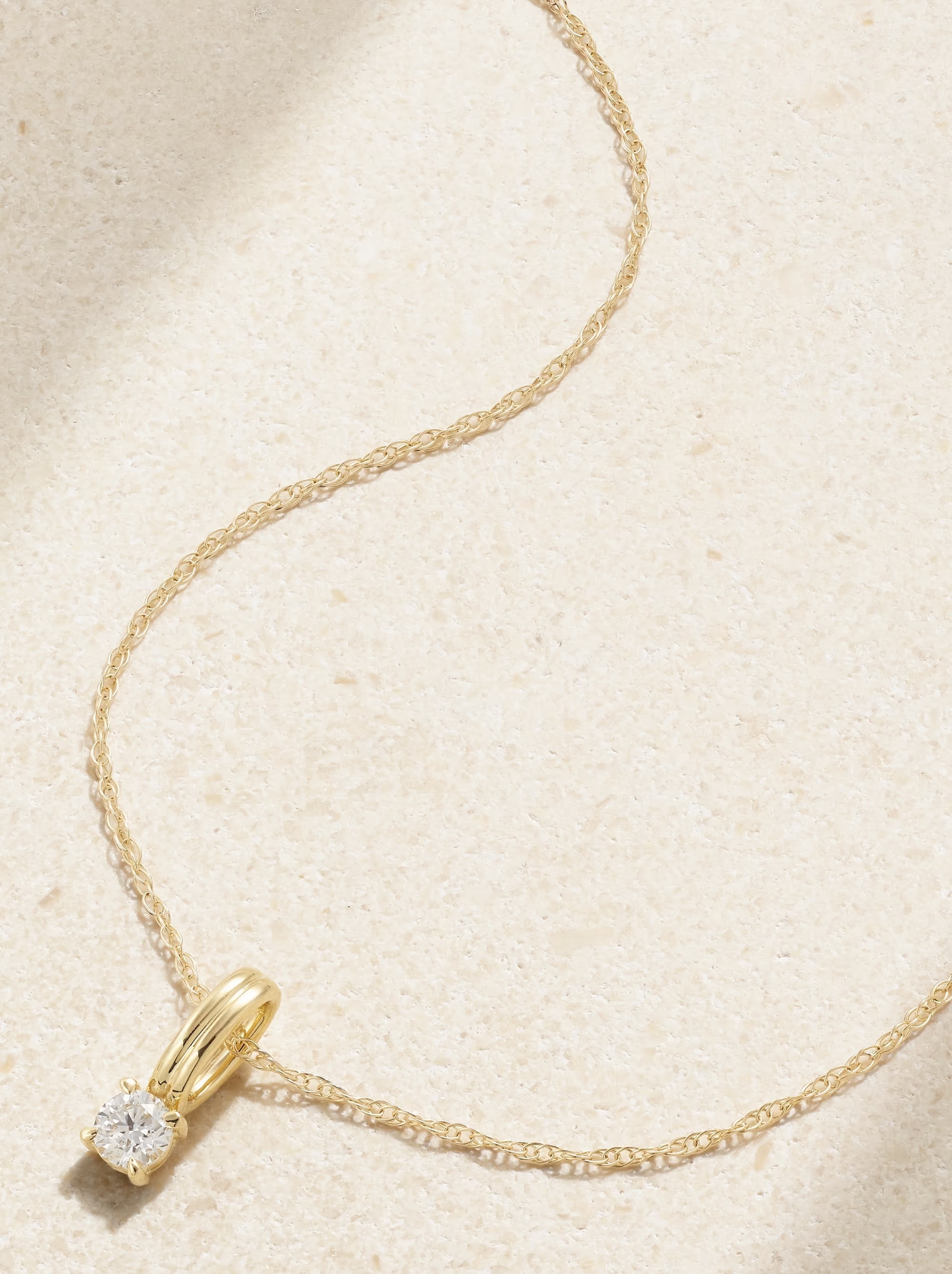 《STONE AND STRAND》14K ゴールド ダイヤモンド ネックレス