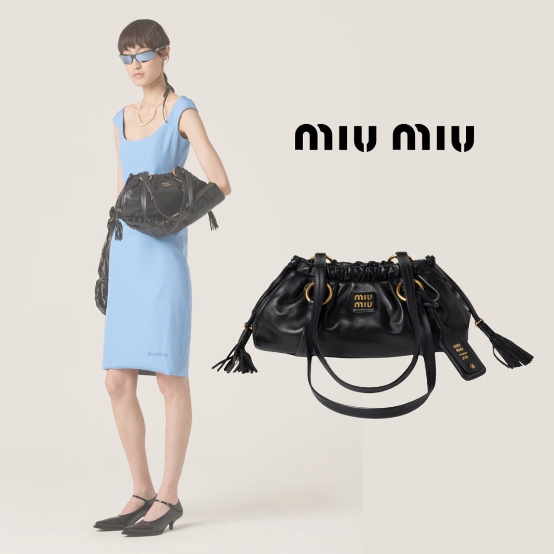 Miu Miu ジョワ ナッパレザーバッグ スモール 関税送料込