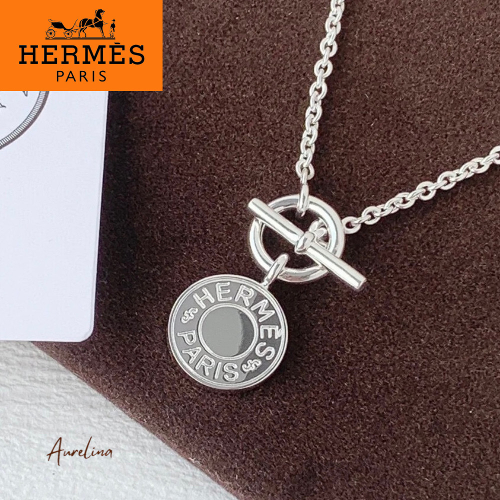人気♡首元で映える刻印【HERMES】アミュレット ネックレス