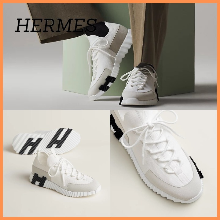 【機能性も抜群♪】HERMES メンズ スニーカー