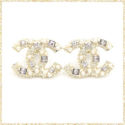 激安直営店 クリスタル パール CHANEL(シャネル) 海外 - ピアス(レディース) アクセサリー