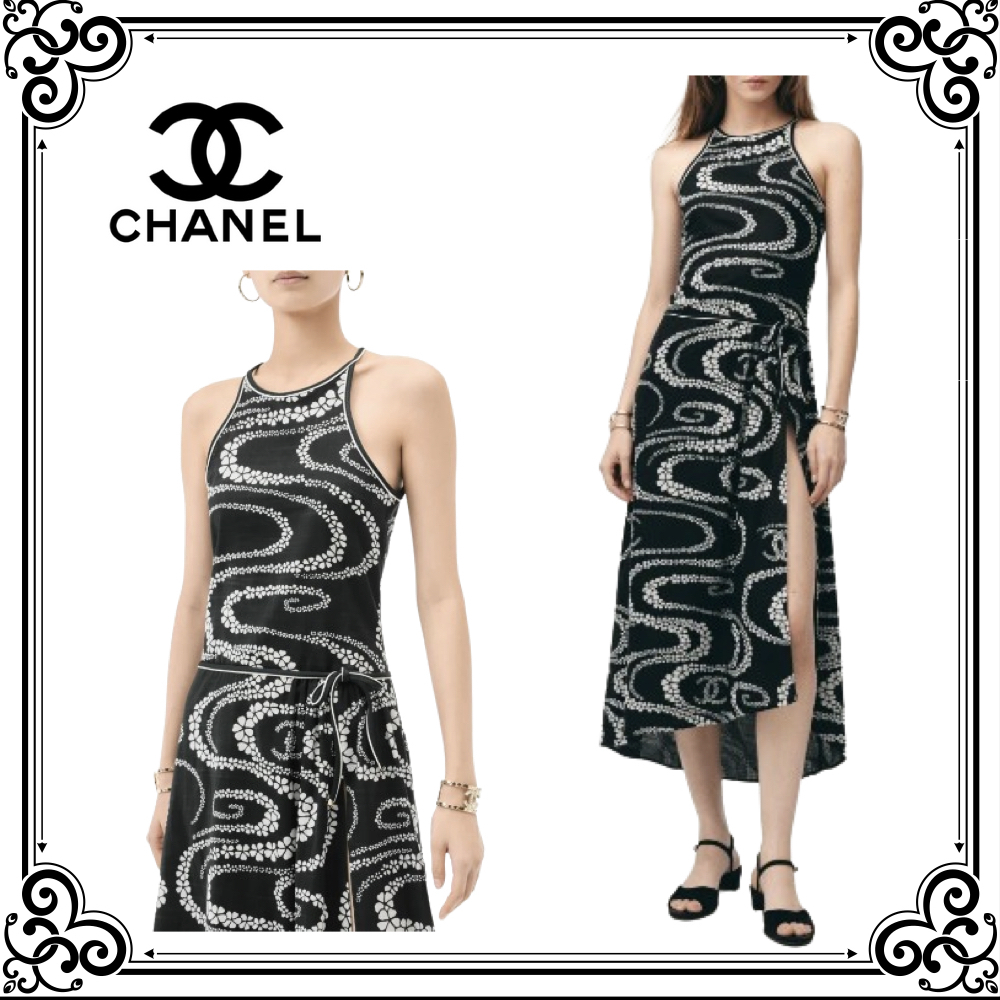 洗練された大人の女性♪【CHANEL】モノトーン ロングスカート
