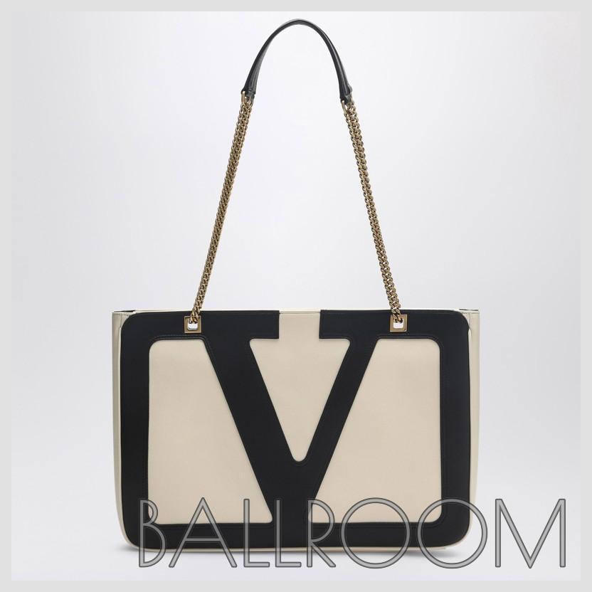 ショルダーバッグ・ポシェット VALENTINO GARAVANI VIVA SUPERSTAR BUTTER/BLACK MEDIUM BAG