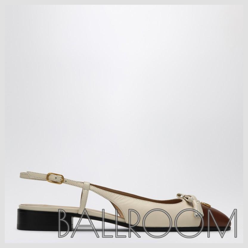 フラットシューズ VALENTINO GARAVANI VALET DU ROI SLINGBACK BALLERINA FLATS