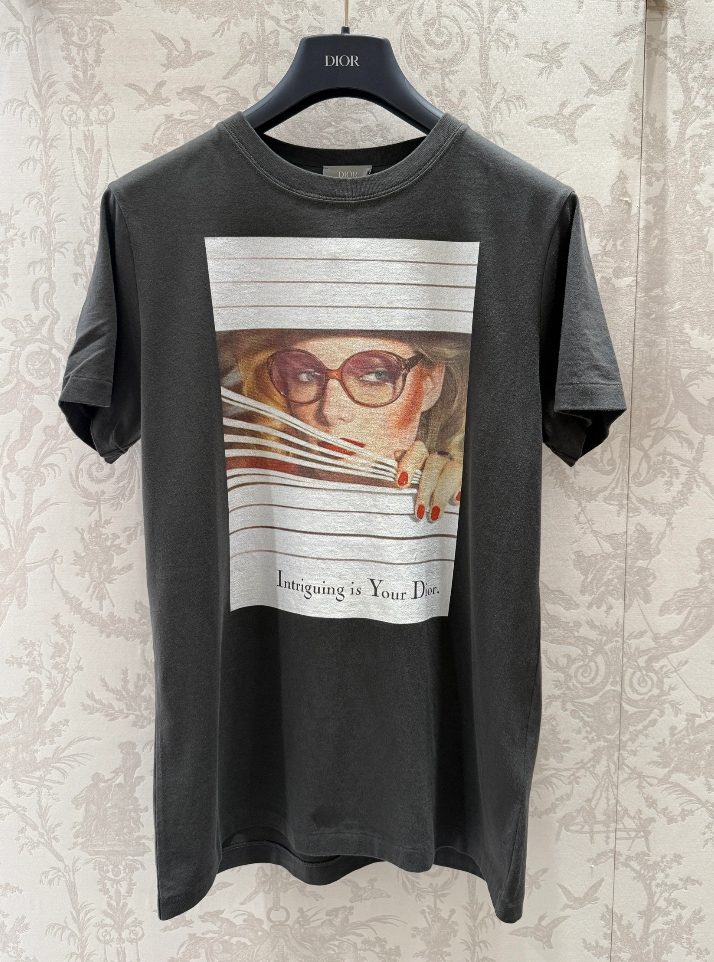 Dior 25秋《Dior Heritage Tシャツ》ブラック コットン DHL 直営