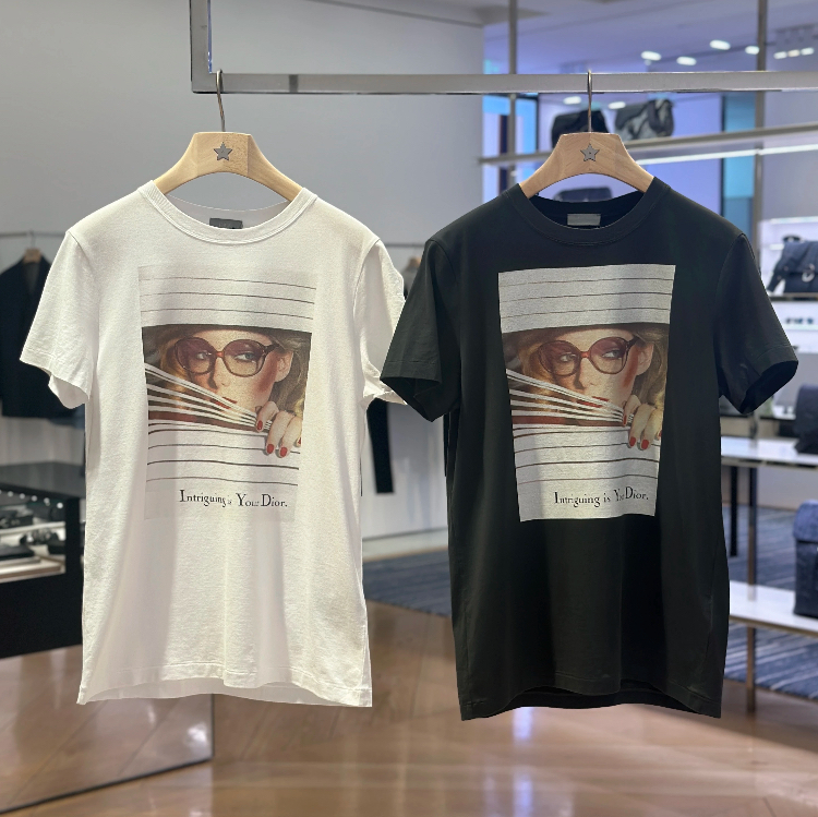 Dior 25秋《Dior Heritage Tシャツ》ブラック コットン DHL 直営