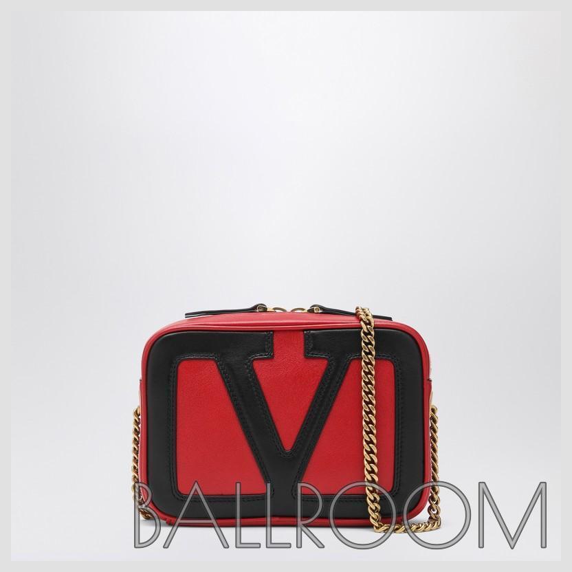 ショルダーバッグ・ポシェット VALENTINO GARAVANI VIVA SUPERSTAR CHAIN BELT BAG RED/BLACK
