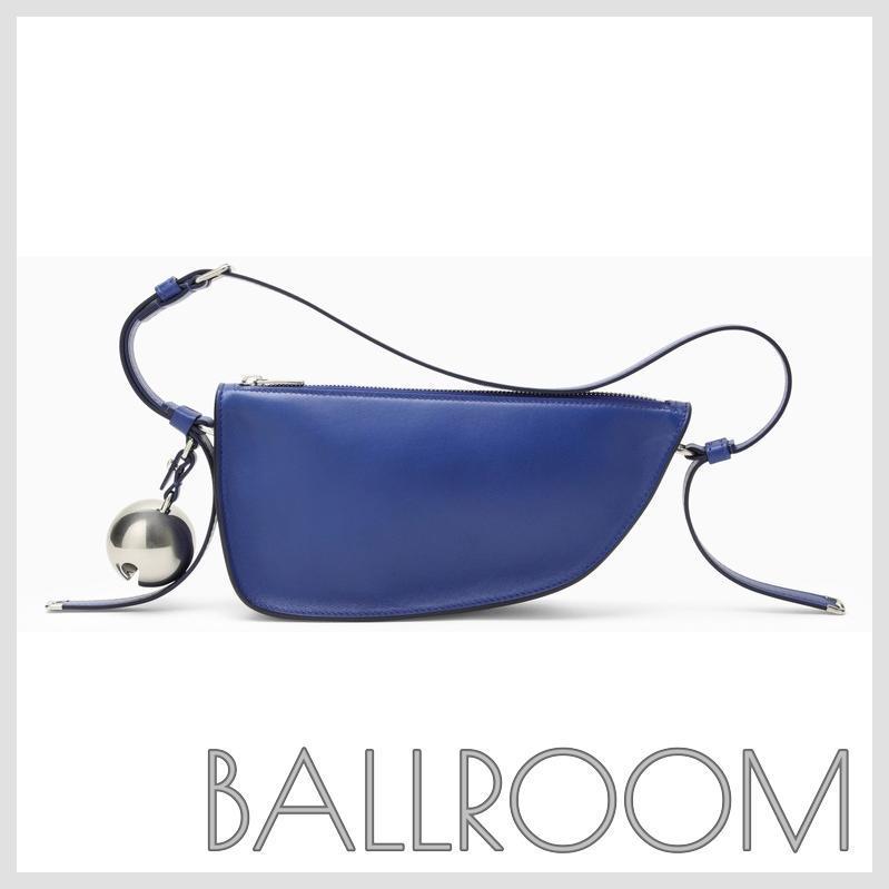 ショルダーバッグ・ポシェット BURBERRY MEDIUM SHIELD BLUE LEATHER BAG