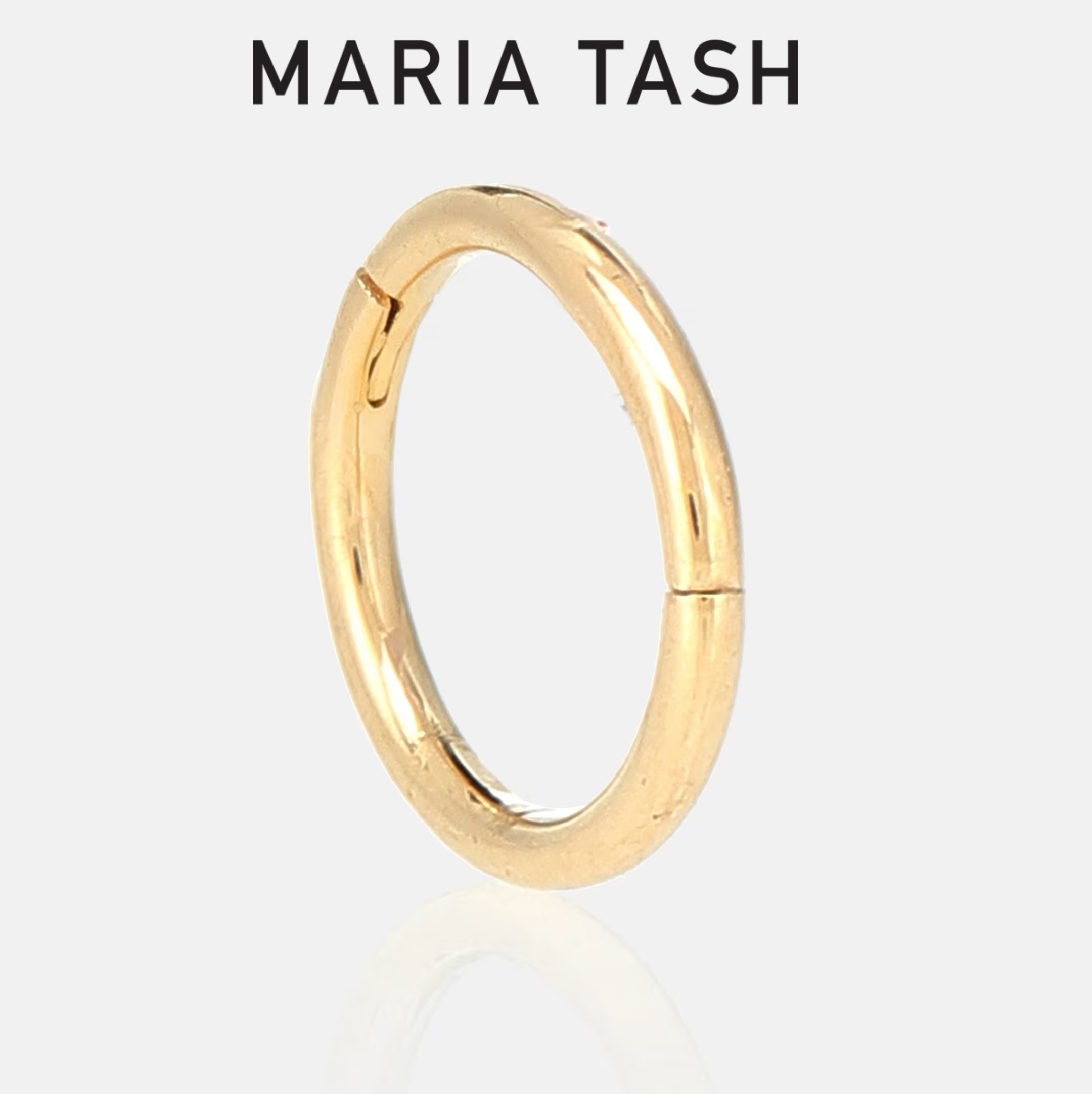 国内発| MARIA TASH Plain 14K クリッカー フープピアス