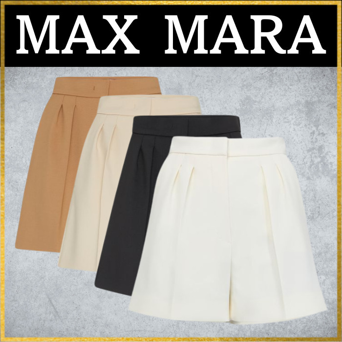 関税・送料込 VIP価格『MAX MARA』ウール ジップショートパンツ
