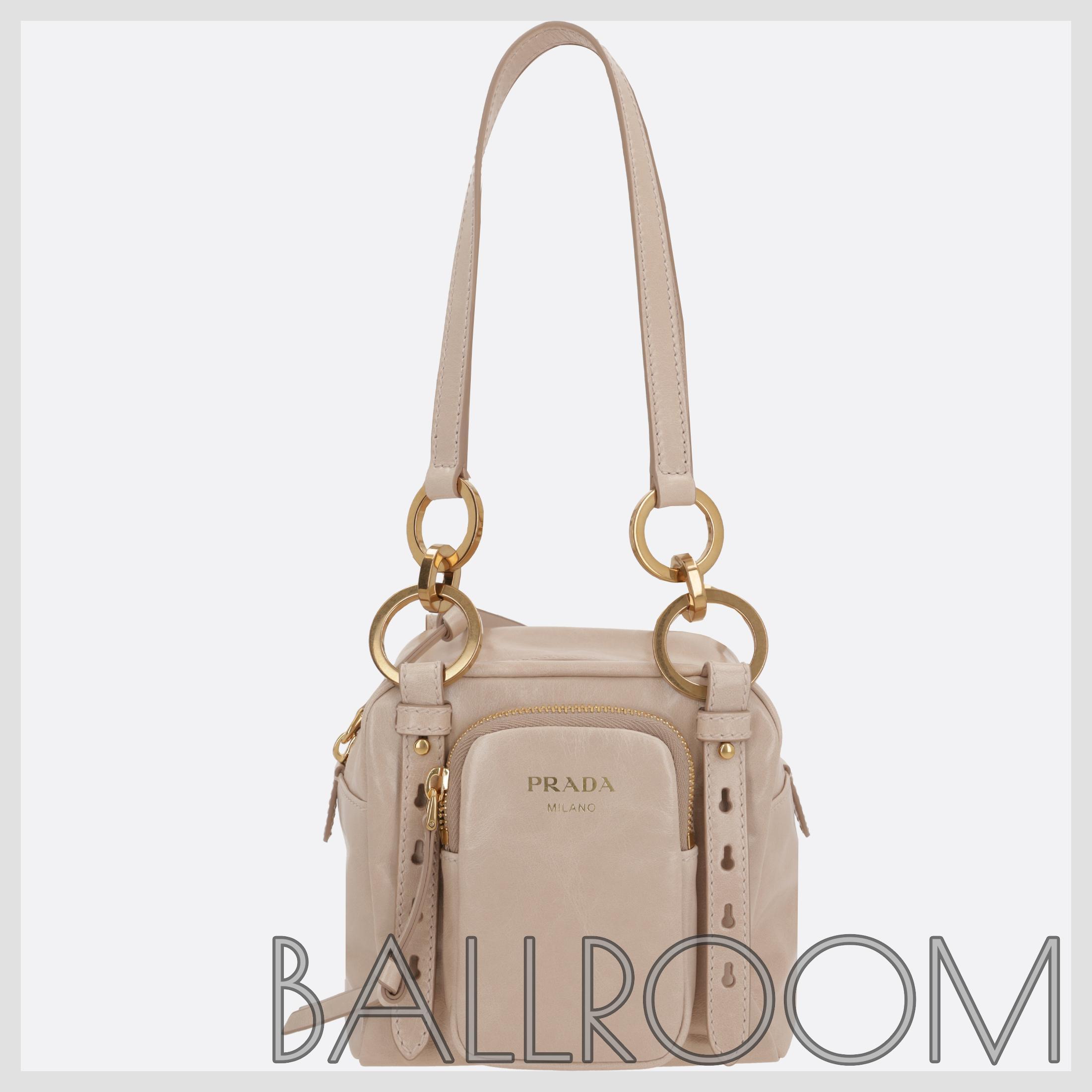 ハンドバッグ PRADA PRADA DANGLE MINI HANDBAG IN SOFT LUX LEATHER