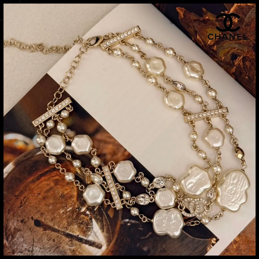 【エレガント♪】CHANEL ネックレス チョーカー ゴールド CCロゴ