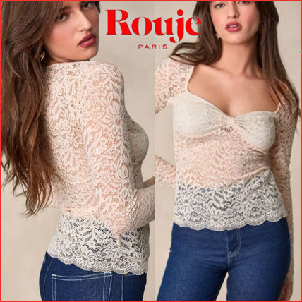 Fitted short sleeve buttoned top | Rouje