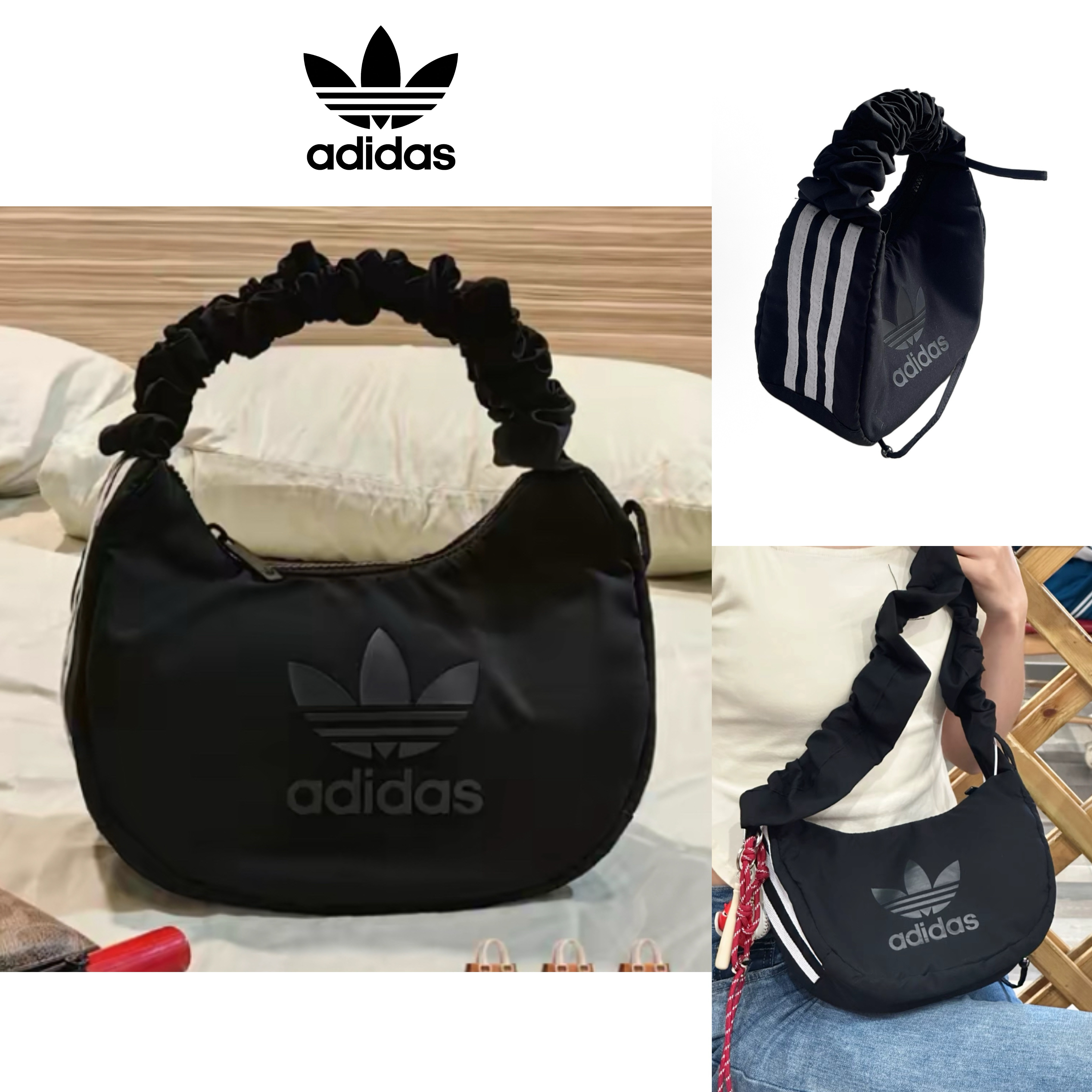【ADIDAS】SALE ★ふんわり雲感★ロゴ入りキャンバストート