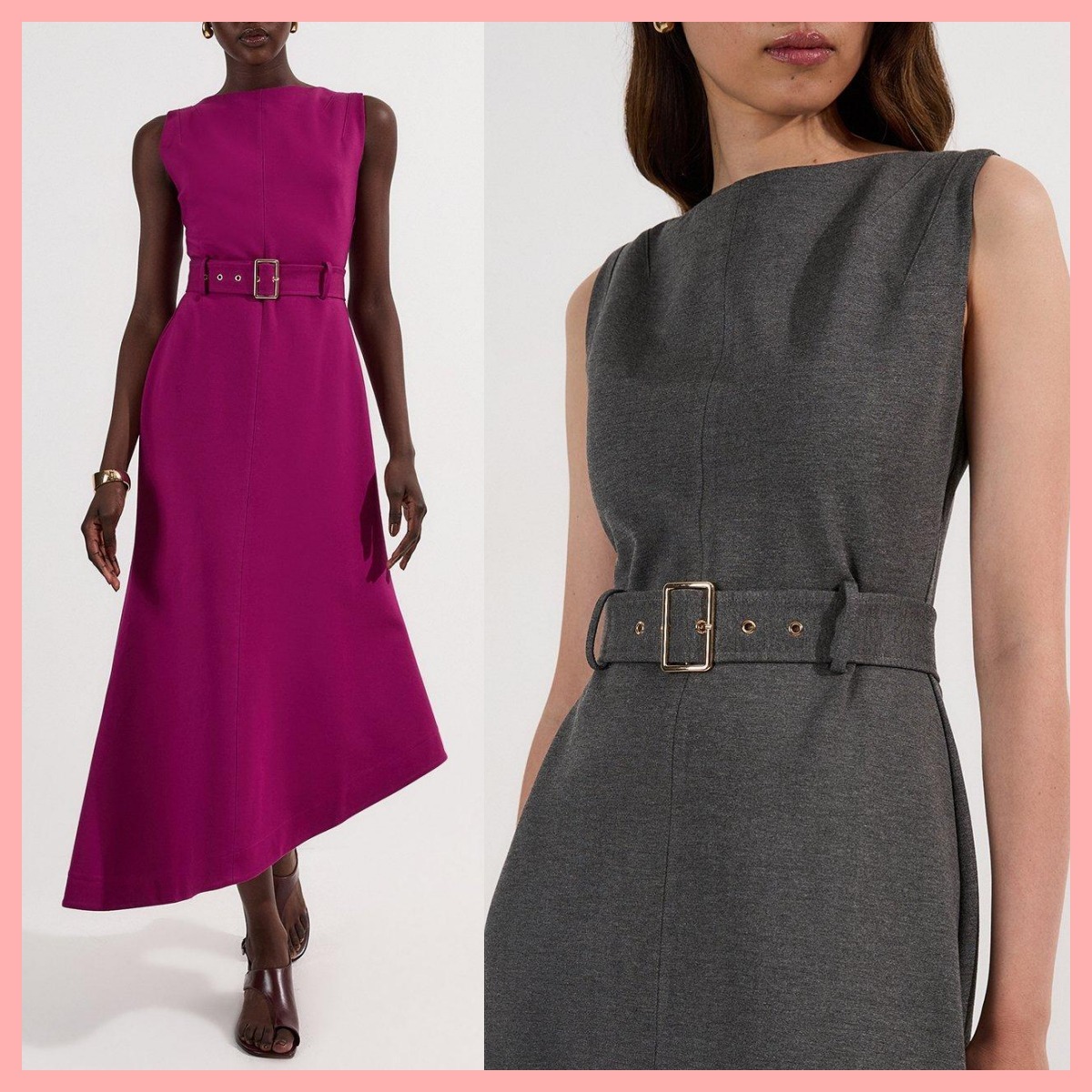 日本未入荷★Karen Millen アシンメトリーフレアワンピース