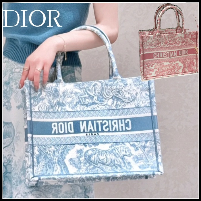 【使いやすい◎】DIOR Book Tote バッグ ミディアム