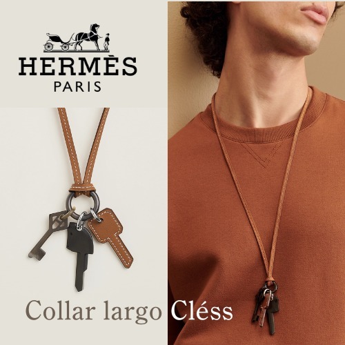 ギフトにも！【HERMES】ロングネックレス \