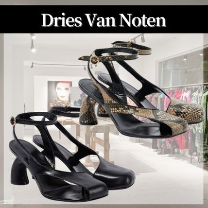 Dries Van Noten★テキスタイル スリングバッグ ヒール 送関込み スリングバック Dries Van Noten(ドリス ヴァン ノッテン) 靴