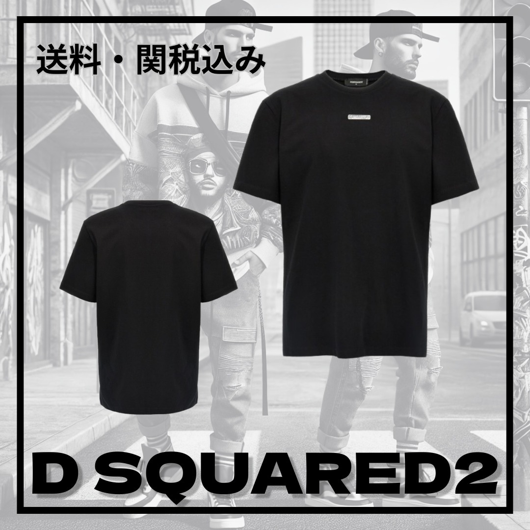 関税込み＊D SQUARED2＊ロゴ プラーク クルーネック T シャツ