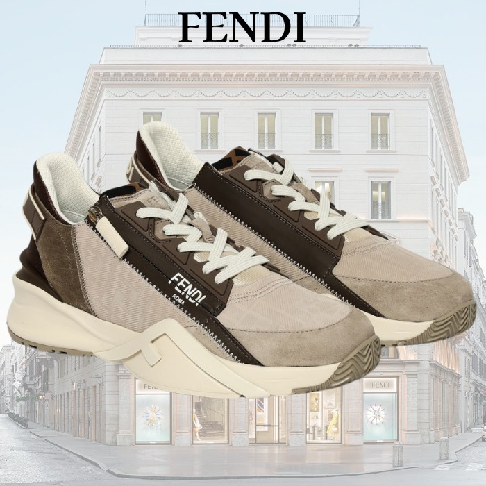 関税込★VIP価格【FENDI】ヌバックレザー ロートップ